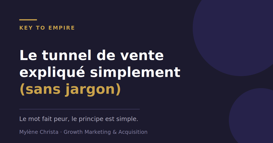 Le tunnel de vente expliqué simplement (sans jargon)