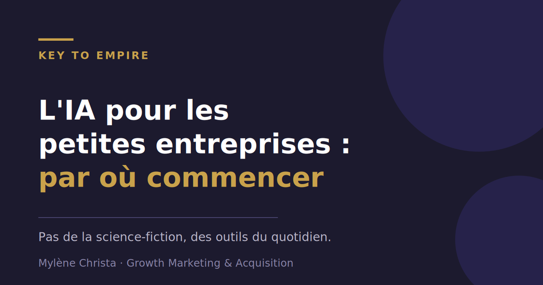 L'IA pour les petites entreprises : par où commencer concrètement