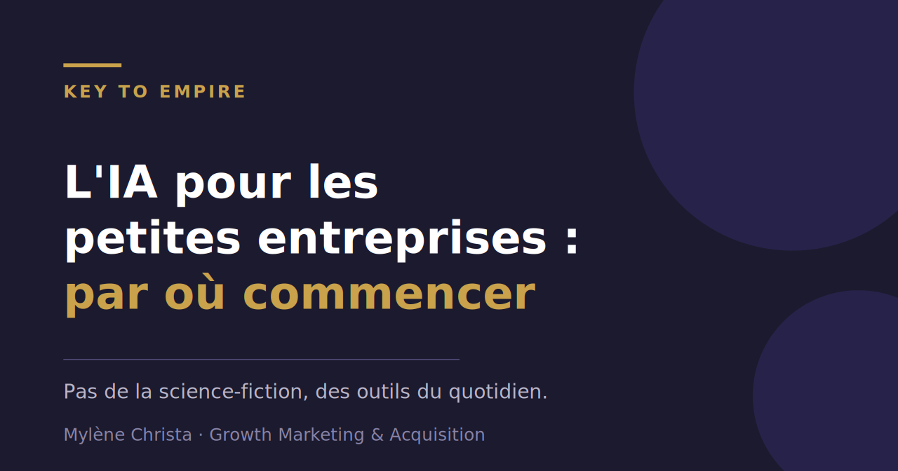 L'IA pour les petites entreprises : par où commencer concrètement