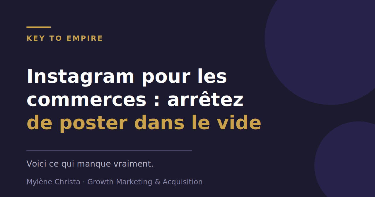 Instagram pour les commerces : arrêtez de poster dans le vide