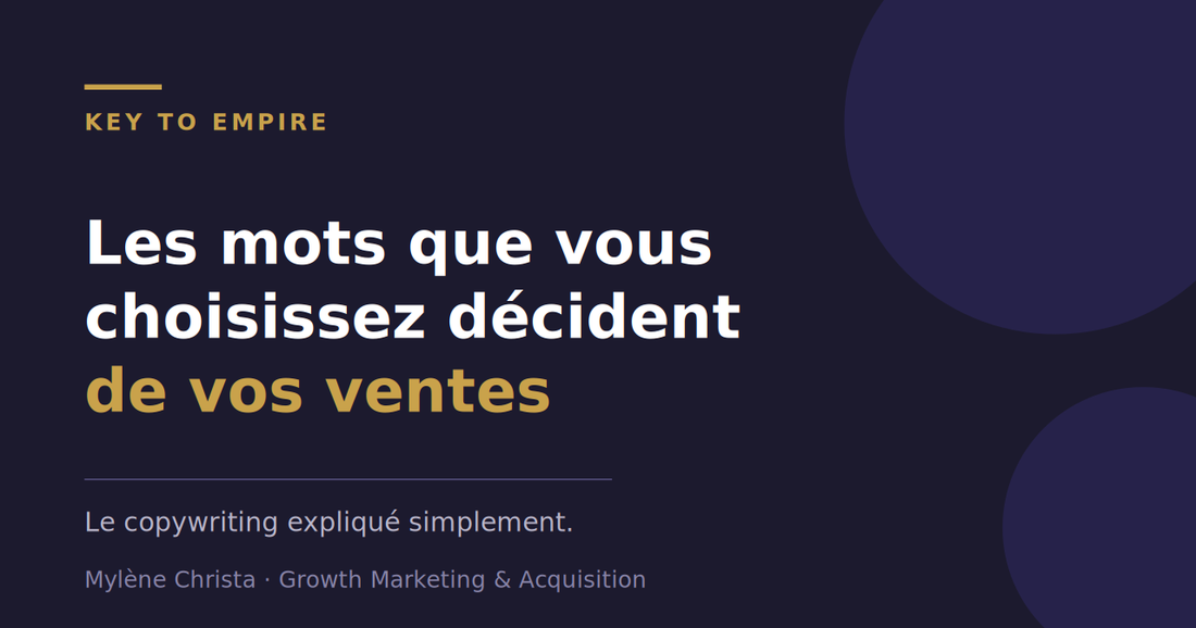 Le copywriting : pourquoi les mots que vous choisissez décident de vos ventes