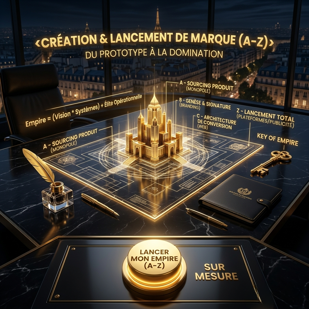 Création & Lancement de marque de A à Z